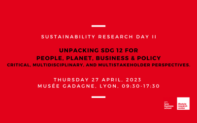 Sustainability Research Day II – April 27, 2023